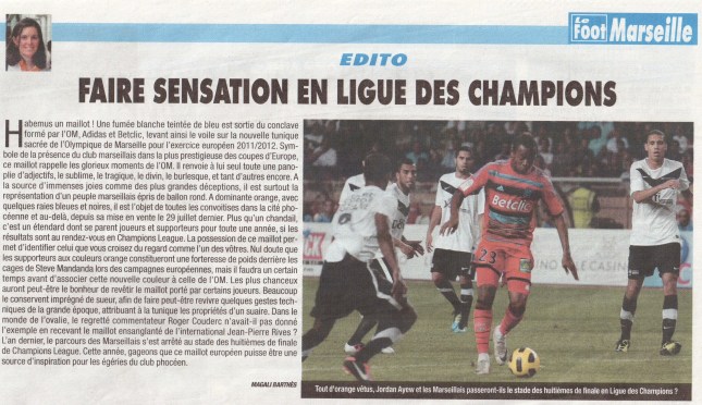 Edito du Foot Marseille