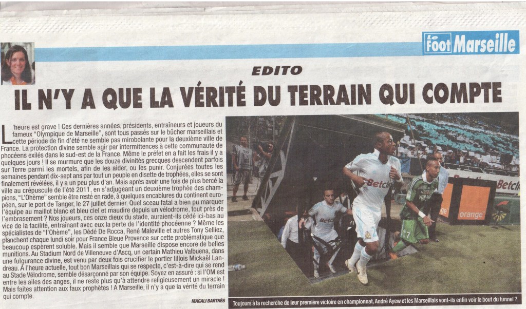 Edito Le Foot Marseille