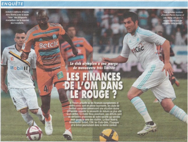 Enquête sur les finances de l'OM