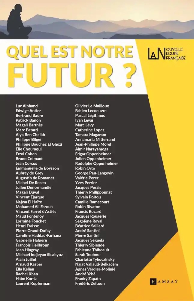 Couverture du livre La Nouvelle equipe Française créé par Lucie Faure  et Robert Aron en 1943 et reparu en 2021 aux éditions Ramsay 